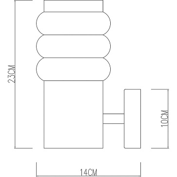 Уличный настенный светильник Arte Lamp PORTICA A8381AL-1SS