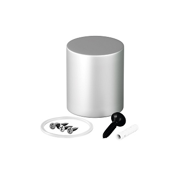 Торцевая металлическая заглушка Nemo D25 серебро