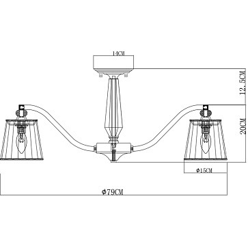 Потолочная люстра Arte Lamp TALITHA A4047PL-8CC
