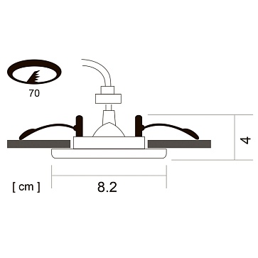 Точечный встраиваемый светильник Arte Lamp AQUA A5444PL-1CC
