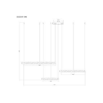 Подвесная люстра Arte Lamp SHINE A2222SP-3BK