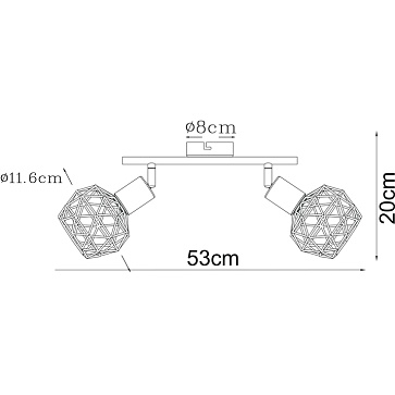 Спот Arte Lamp SOSPIRO A6141AP-2AB