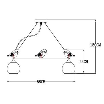 Подвесная люстра Arte Lamp GEMELLI A2150SP-5WG