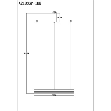 Подвесная люстра Arte Lamp MERCURY A2183SP-1BK