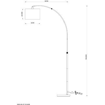 Торшер Arte Lamp PAOLO A4060PN-1PB