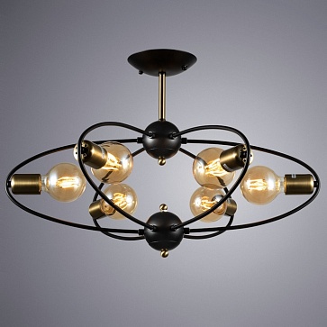 Потолочная люстра Arte Lamp GLASGOW A1963PL-6BK