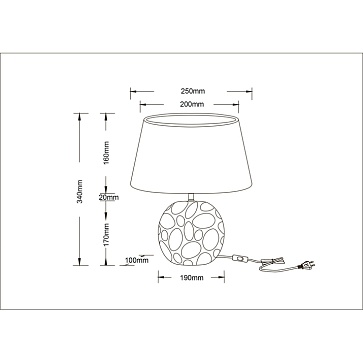 Декоративная настольная лампа Arte Lamp POPPY A4063LT-1CC