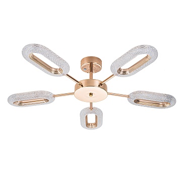 Потолочная люстра ARTE LAMP OVALE  A2489PL-5GO