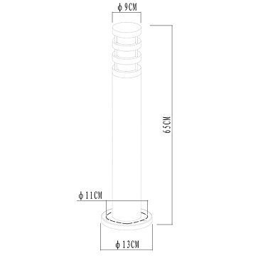 Ландшафтный светильник Arte Lamp PORTICA A8371PA-1BK