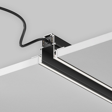 Шинопровод магнитный встраиваемый под ГКЛ 12,5 мм с каналом под светодиодную ленту