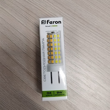 Лампа светодиодная, (9W) 230V G4 4000K JCD, LB-434