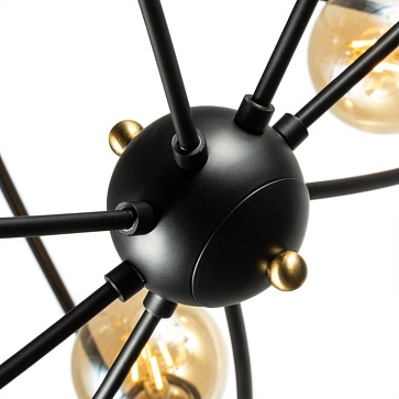 Потолочная люстра Arte Lamp GLASGOW A1963PL-8BK