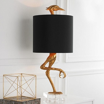 Настольная лампа Дизайнерская Золотая птица