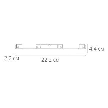 Магнитный трековый светильник Arte Lamp LINEA A4644PL-1WH