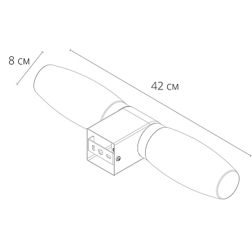 Подсветка для зеркал Arte Lamp AQUA-BASTONE A1209AP-2CC