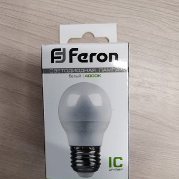 Лампа светодиодная, (5W) 230 V E27 4000K матовая, LB-38