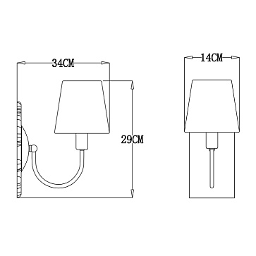Бра Arte Lamp GRACIE A7301AP-1PB