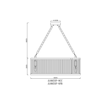 Подвесная люстра Arte Lamp ANETTA  A1065SP-8PB