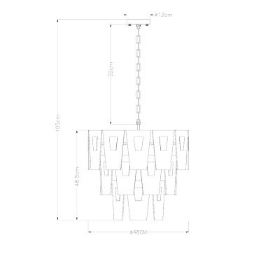 Подвесная люстра Arte Lamp SOPHIA A4066LM-6PB
