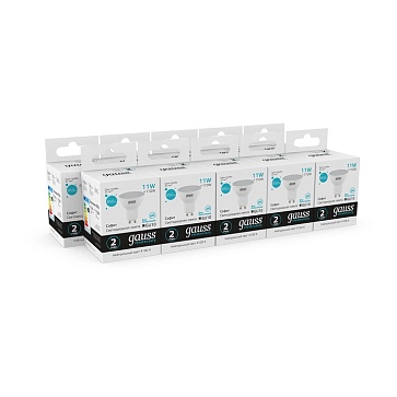 Светодиодная лампа Gauss Софит 11W 850Lm 4100K GU10 1362113621_GAUSS