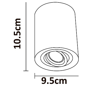 Точечный накладной светильник Arte Lamp FALCON A5645PL-1GY