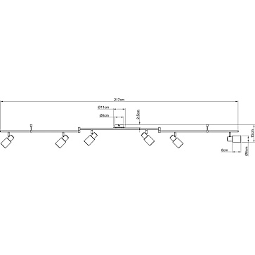 Спот Arte Lamp CAVALLETTA A4510PL-6SS