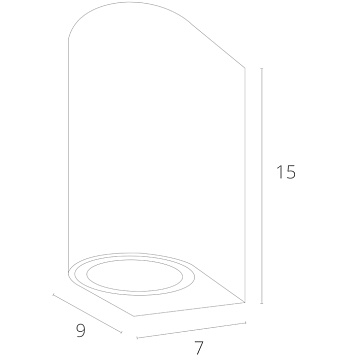 Фасадный светильник Arte Lamp COMPASS A3102AL-2BK