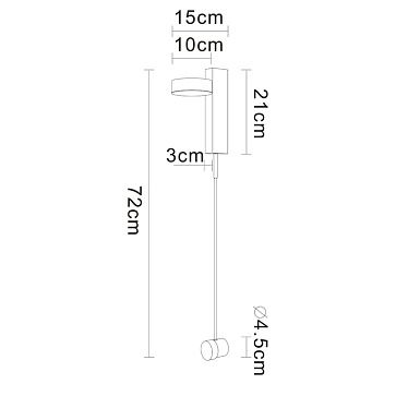 Настенный светильник Arte Lamp MIRACH A2142AP-10PB