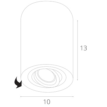 Точечный накладной светильник Arte Lamp FALCON A5644PL-1BK