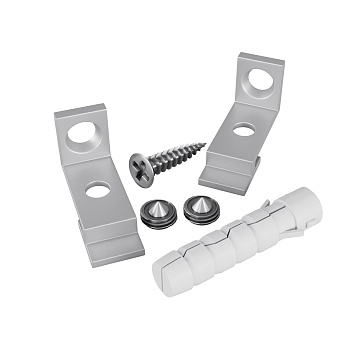 Комплект креплений для радиусного профиля с боковым свечением 2шт.