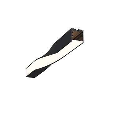 Радиусный профиль 35x35 Twist правый черный