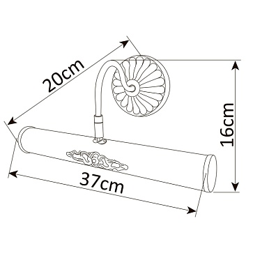 Подсветка для картин Arte Lamp PICTURE LIGHTS A5009AP-2AB