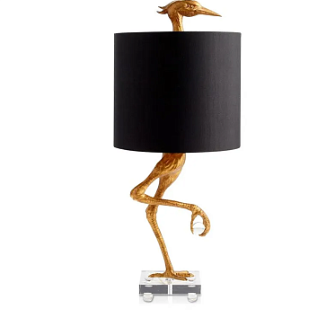 Настольная лампа Дизайнерская Золотая птица