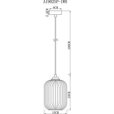 Подвесной светильник Arte Lamp ARWEN A1902SP-1WH