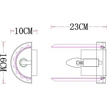 Настенный светильник Arte Lamp SECUNDA A1003AP-1CC