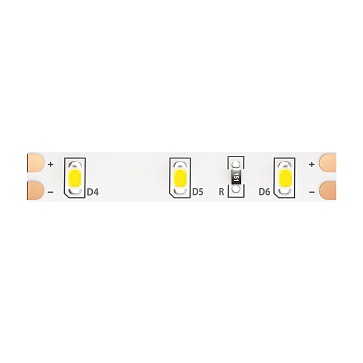 Светодиодная лента 12В 2835 4,8Вт/м 6000K 5м IP65