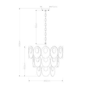 Подвесная люстра Arte Lamp ROSABELLA A4067LM-7CC