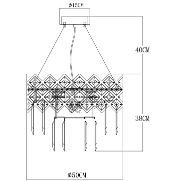 Подвесная люстра Arte Lamp WEZEN A1006SP-8CC