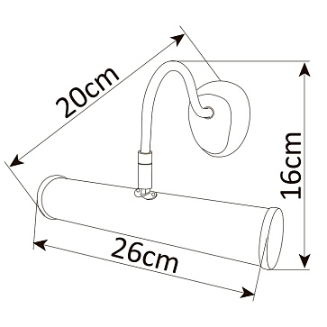 Подсветка для картин Arte Lamp PICTURE LIGHTS BASIC A5023AP-1AB