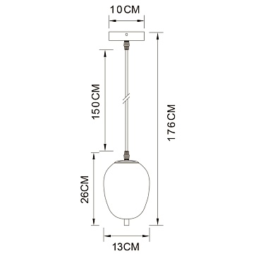 Подвесной светильник Arte Lamp FREDDIE A2232SP-1PB