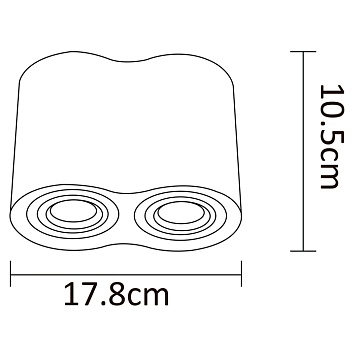 Точечный накладной светильник Arte Lamp FALCON A5645PL-2WH