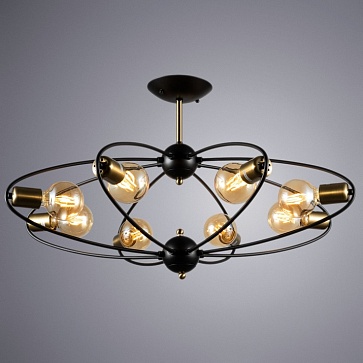 Потолочная люстра Arte Lamp GLASGOW A1963PL-8BK