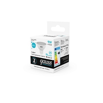 Светодиодная лампа Gauss Софит 9W 660Lm 4100K GU5.3 1352913529_GAUSS