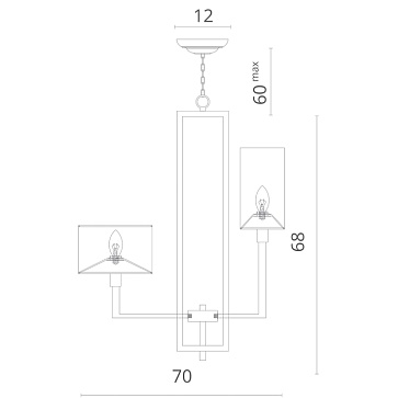 Подвесная люстра Divinare PORTA 5933/01 LM-8