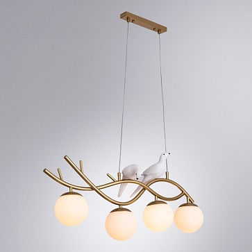 Подвесная люстра Arte Lamp ELTANIN A3422SP-4GO