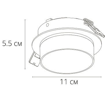 Точечный встраиваемый светильник Arte Lamp IMAI A2264PL-1BK