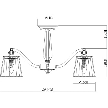 Потолочная люстра Arte Lamp TALITHA A4047PL-5CC