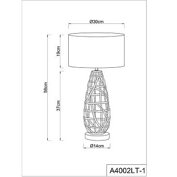 Декоративная настольная лампа Arte Lamp TAIYI A4002LT-1GO